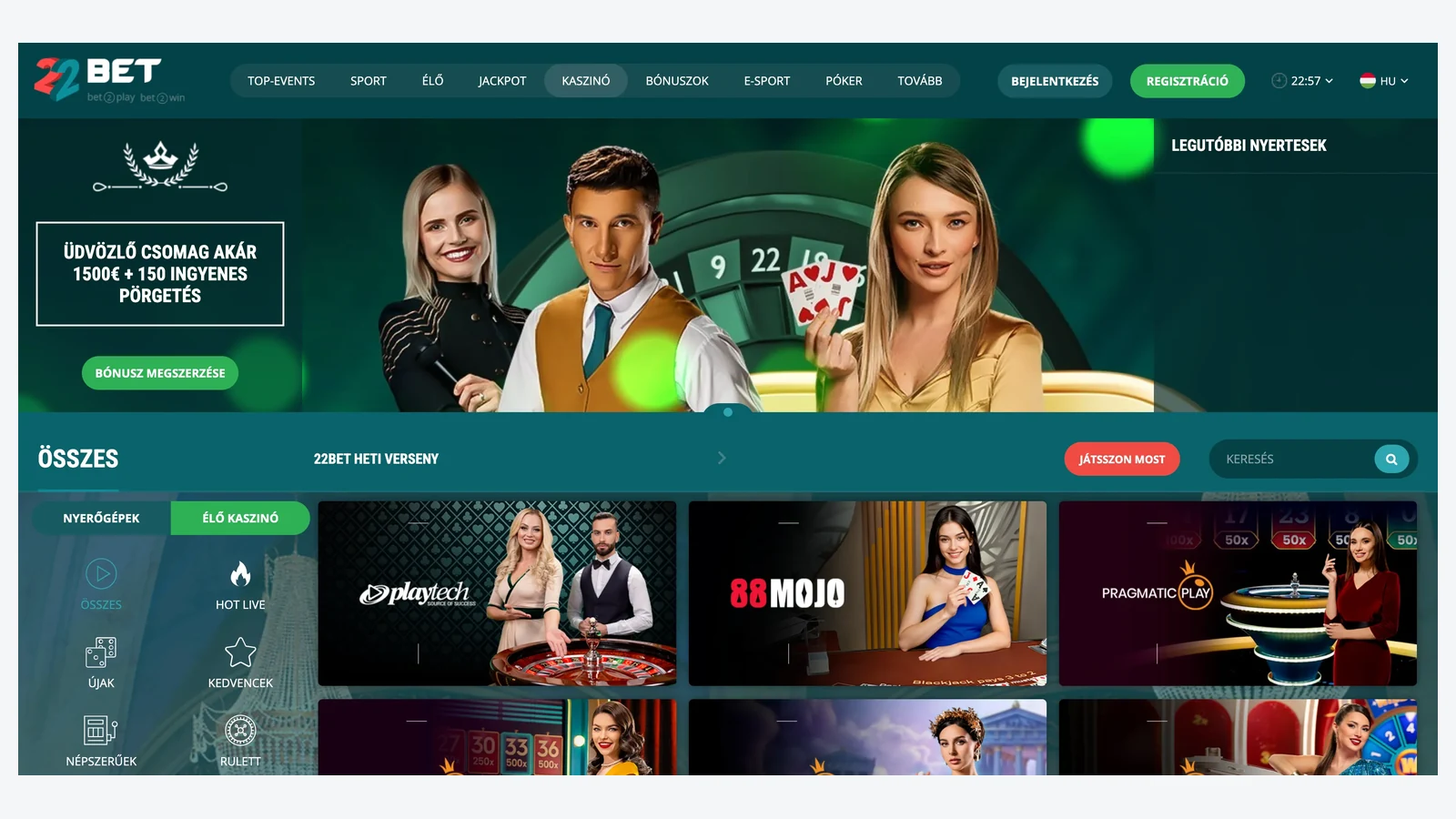 22Bet — Τα Καλύτερα Ξένα Online Casino Εξωτερικου για Παίκτες στην Ελλάδα